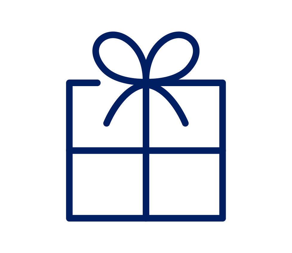 Icono regalo de cumpleanos