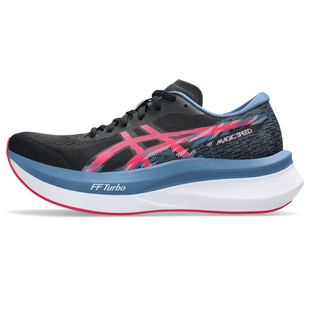 Tenis ASICS MAGIC SPEED 4 mujer Black/Winter Sea a $3,009.30 en ASICS México (antes $4,299, −30%)
