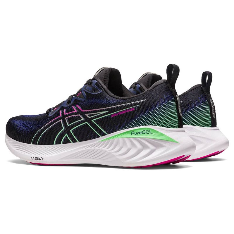 Tenis asics sale feminino preto colorido