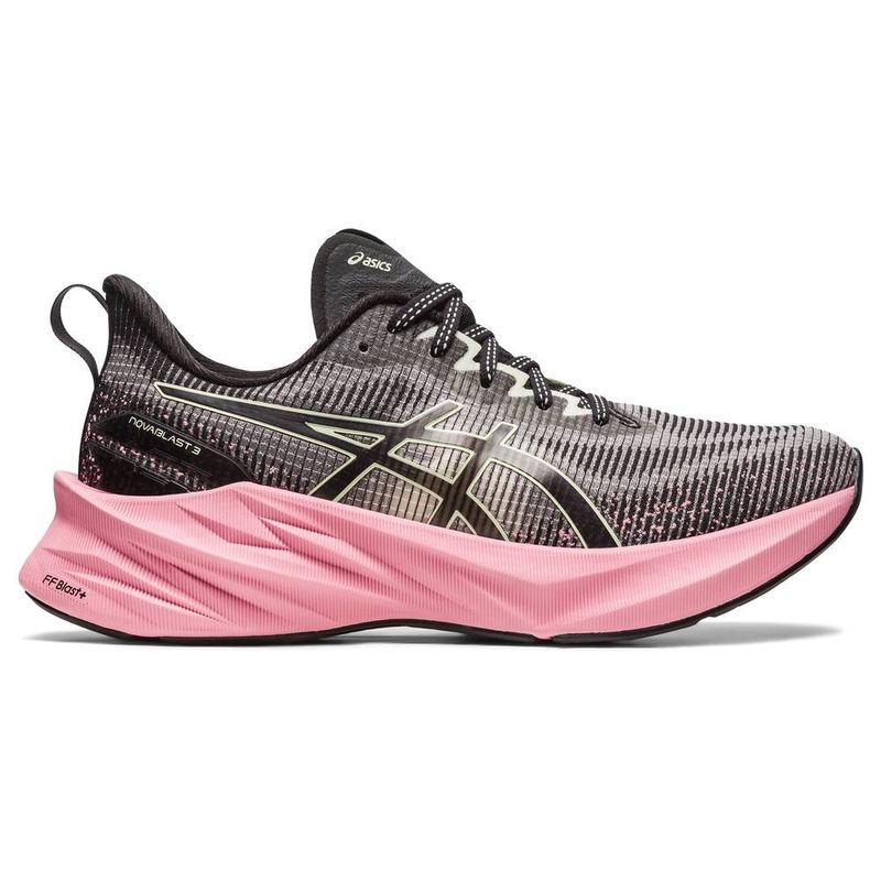 Asics preto hot sale com rosa