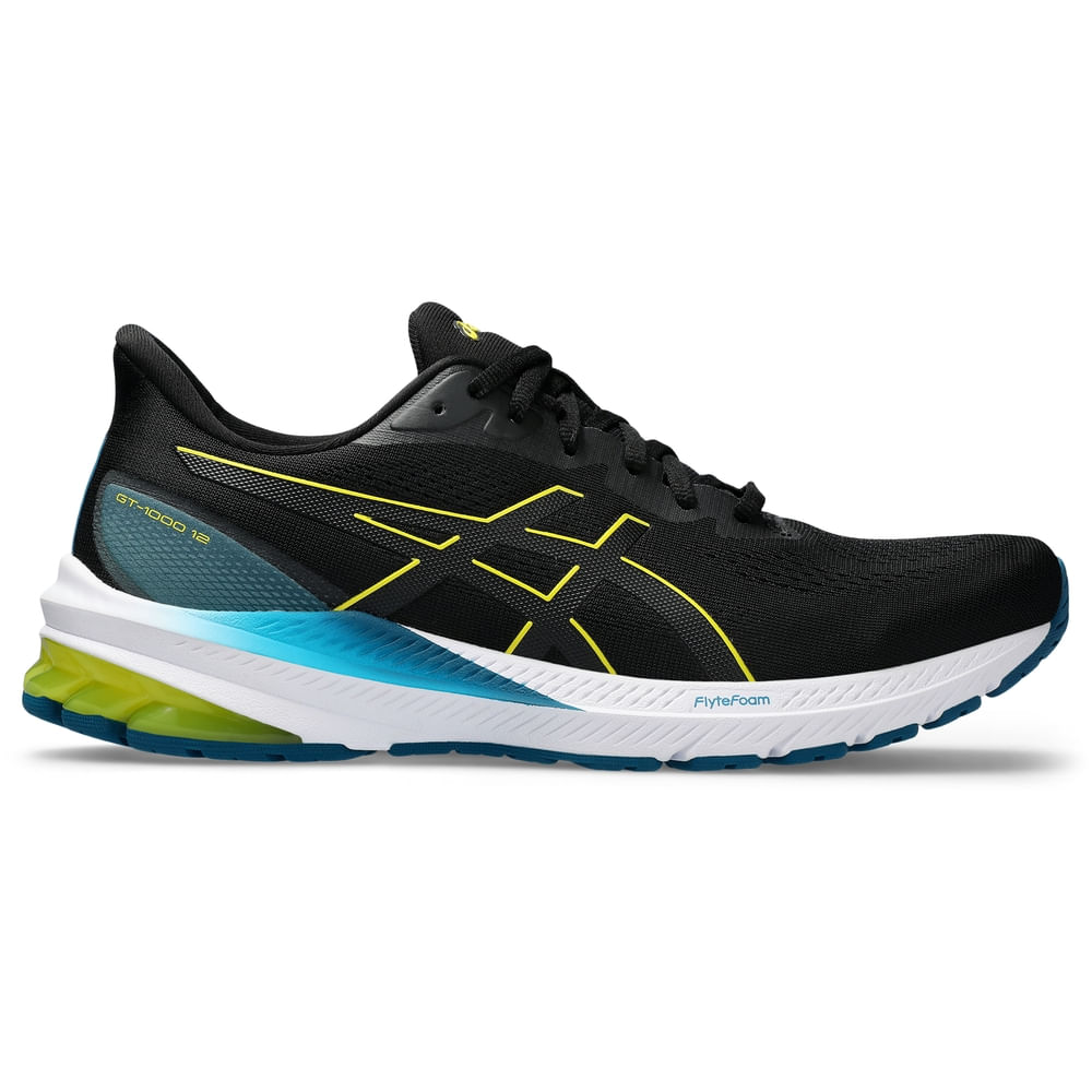 GT 1000 12 Black Bright Yellow 1011B631.005 Hombre Asics ASICS MEXICO