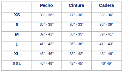 Tabla de shop tallas asics